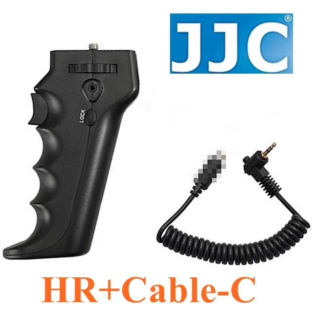 【JJC】相機槍把快門手把手柄HR+Cable-C(相容賓得士Pentax原廠CS-205快門線)