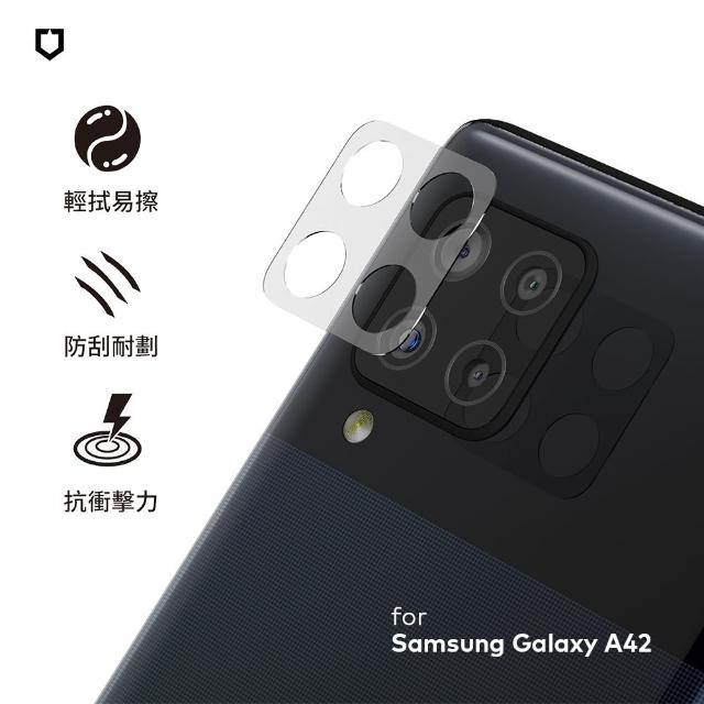 【RhinoShield 犀牛盾】Samsung Galaxy A42 耐衝擊鏡頭座貼 兩片/組(獨家耐衝擊材料)