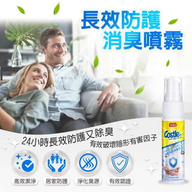 Castle 家適多 抑菌清潔行動組 防疫 溫和抗菌 抑菌 除臭 萬用消毒 天然安心成份 Momo購物網