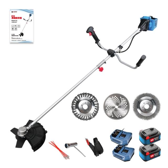 【機械堂】40V無刷牛魔王割草機-雙電池套組(H平台 電動除草機)