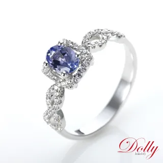【DOLLY】14K金 天然丹泉石鑽石戒指(007)