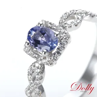【DOLLY】14K金 天然丹泉石鑽石戒指(007)