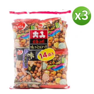 【天六】14袋綜合豆果子餅乾3包組(341g/包)