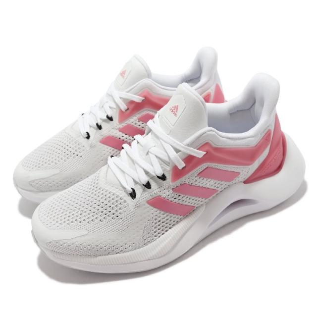 【adidas 愛迪達】慢跑鞋 Alphatorsion 2.0 W 女鞋 愛迪達 輕量 透氣 避震 運動 再生材質 白 粉(GX5014)