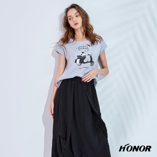 HONOR 山形屋【HONOR 山形屋】不規則抓皺棉長裙