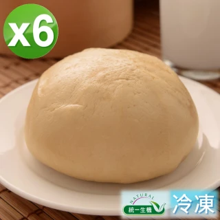 【統一生機】老麵黑糖饅頭400gx6包(4入/包)