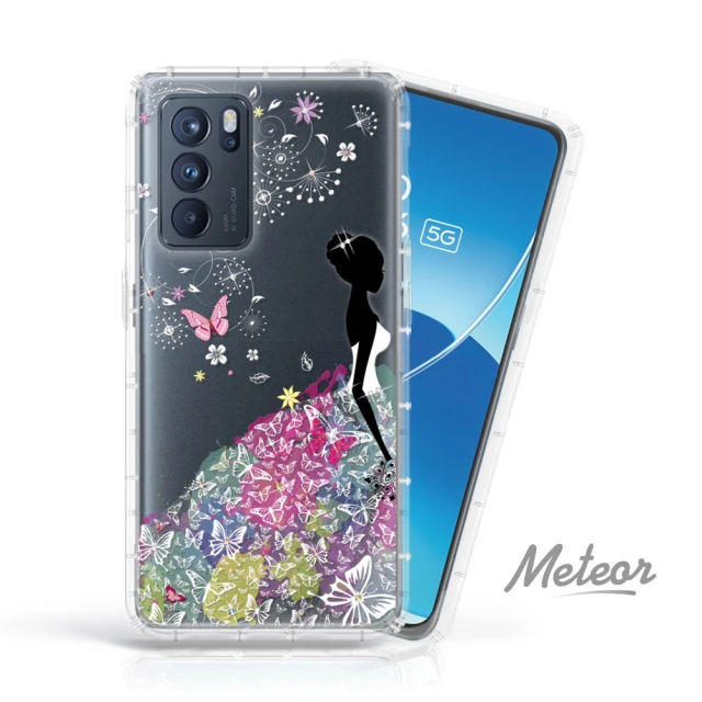 【Meteor】OPPO Reno6 Pro 5G 奧地利彩鑽空壓防摔手機殼(花嫁)