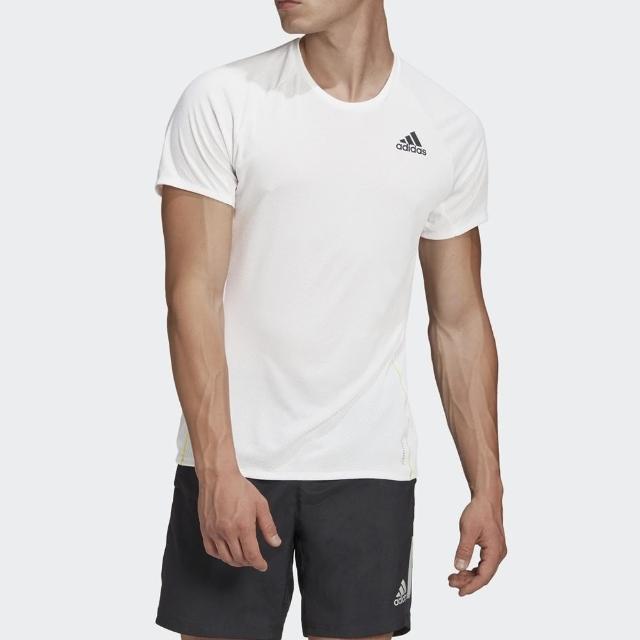 adidas 愛迪達【adidas 愛迪達】上衣 男款 短袖上衣 運動 慢跑 ADI RUNNER TEE 白 GQ1346