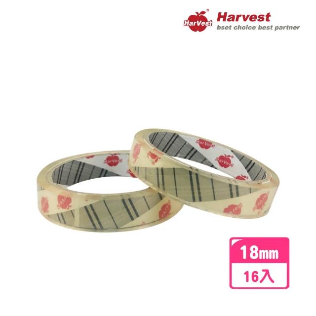 【HarVest】透明OPP膠帶 18mm*35M-16入(文具膠帶/桌上型膠帶)