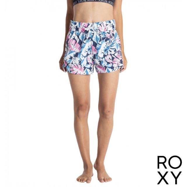 ROXY【ROXY】女款 女泳裝 海灘褲 WATERCOLOR LEAF SHORTS(海軍藍)