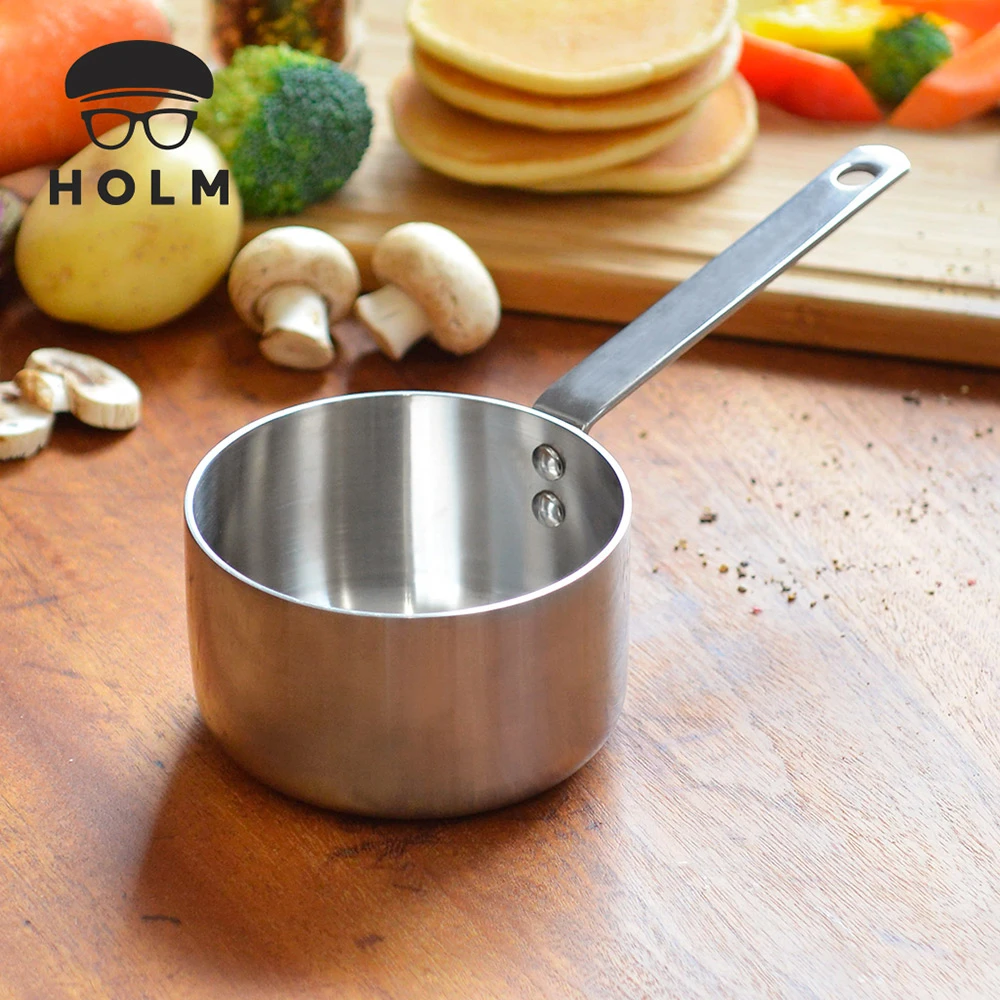【丹麥HOLM】單柄耐磨不鏽鋼調理醬汁鍋-10cm(醬料鍋 調理鍋 單柄鍋 片手鍋)