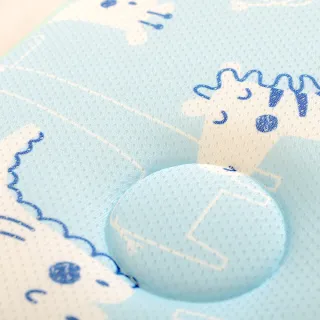 【Embrace 英柏絲】可水洗 兒童 3D透氣長型枕 防蹣抗菌 透氣 MIT台灣製(小鱷魚之歌-藍)