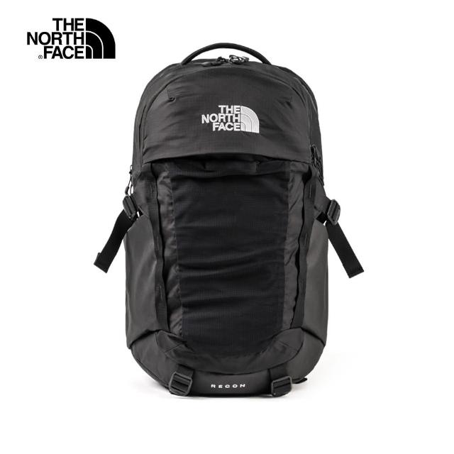 【The North Face】北面男女款黑色便捷收納休閒後背包｜52SHKX7