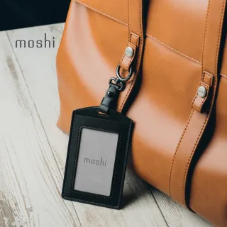 【moshi】可調式雙面感應皮革證件套(雙面感應互不干擾)