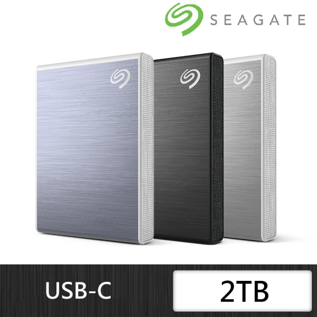 【SEAGATE 希捷】One Touch SSD 2TB 外接式固態硬碟(極夜黑/星鑽銀/冰川藍)