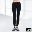 【Lee】400 中腰貼身窄管 女牛仔褲-黑色洗水