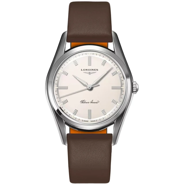 【LONGINES 浪琴】LONGINES 浪琴 Silver Arrow 復刻機械錶-38.5mm(L28344722)