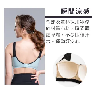 【Clany 可蘭霓】MIT台灣製吸濕排汗減壓寬肩帶 M-2XL運動內衣 加大尺碼(2件組 隨機出貨)