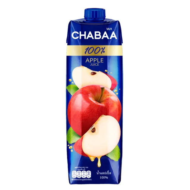 【泰國《CHABAA》啜吧】100% 蘋果汁1000ml