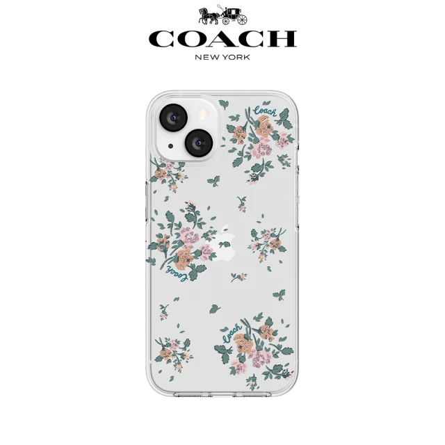 【COACH】iPhone 13 6.1吋 手機防摔保護殼(玫瑰花束)