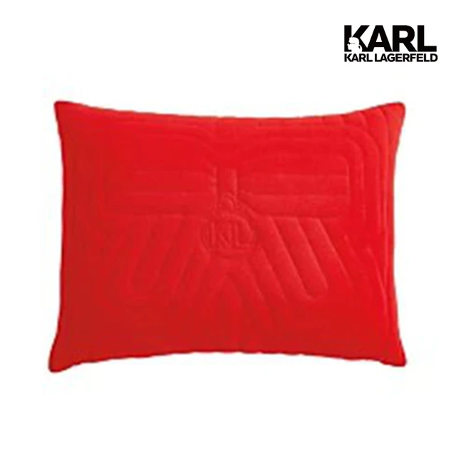 【KARL LAGERFELD 卡爾】雙面縫製工藝裝飾抱枕(抱枕、靠枕、沙發枕)