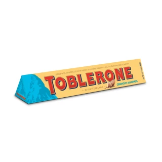 【Toblerone】瑞士三角脆杏仁口味巧克力一條裝100g