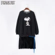 【SNOOPY 史努比】史努比JOE COOL造型長袖連身裙(黑)