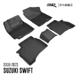 【3D】卡固立體汽車踏墊 Suzuki Swift  2018~2023(5門掀背車/自排 前驅 後座無AC出風口)