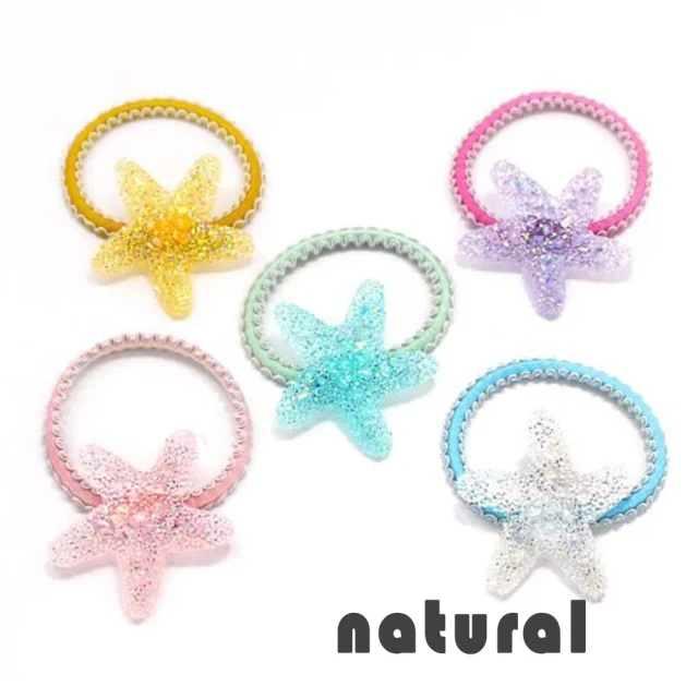 【natural】果凍海星與星星髮束 髮圈(髮束 hc132)