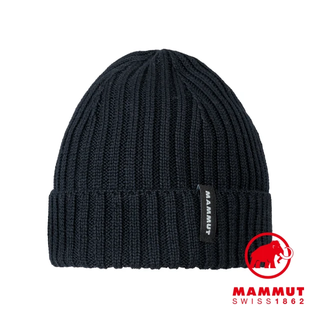 Mammut 長毛象【Mammut 長毛象】Alvra Beanie 保暖針織反折豆豆帽 海洋藍 #1191-00730