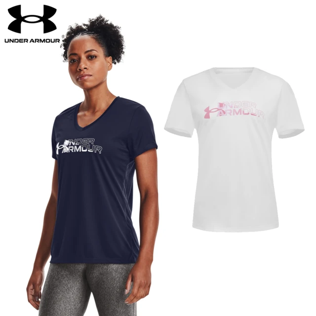 【UNDER ARMOUR】女 Velocity 短T-Shirt_1366968(2色任選)