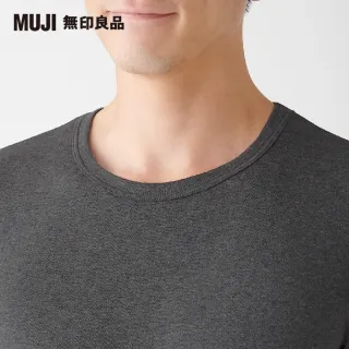 【MUJI 無印良品】男有機棉保暖圓領短袖T恤(共2色)
