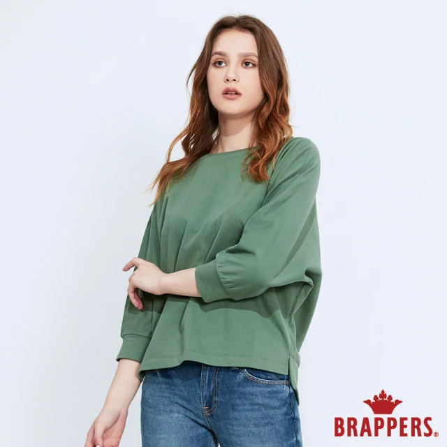 BRAPPERS【BRAPPERS】女款 七分飛鼠袖造型T(綠)