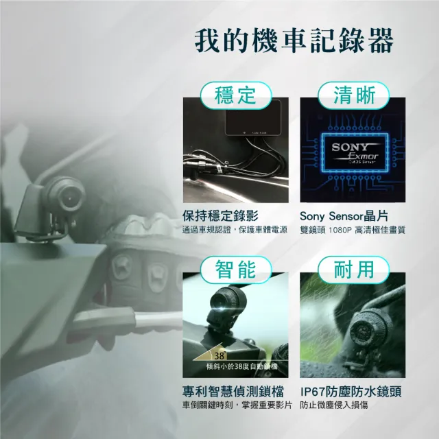 Px 大通 Gx車規認證機車紀錄器行車記錄器sony前後雙鏡頭wifi 送16g記憶卡 雙鏡1080p 146度大廣角 Momo購物網