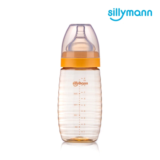 【sillymann】寬口徑母乳實感PPSU輕巧設計款蜂蜜奶瓶(260ml)