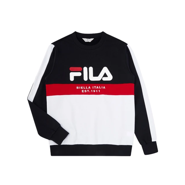 FILA【FILA】男款 長袖T恤 男長袖圓領T恤-丈青(1TEV-5469-NV)