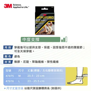 【3M】FUTURO護多樂醫療級For Her 女性纖柔剪裁護踝