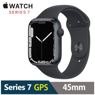 【Apple 蘋果】Watch Series 7 GPS版45mm(鋁金屬錶殼搭配運動型錶帶)