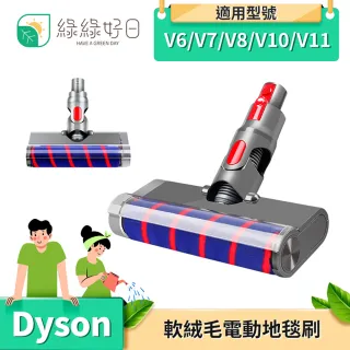 【綠綠好日】Dyson 軟絨毛 電動地板地毯刷 適用 V6 V7 V8 V10 V11(吸塵器 吸頭配件 軟絨輥)