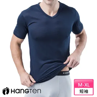 【Hang Ten】透氣舒適V領短袖.男內衣_HT-B12001(丈青)