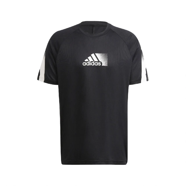 【adidas 愛迪達】T恤 Aeroready Sport Tee 男款 愛迪達 吸濕 清新乾爽 短袖 運動休閒 黑 白(GR9679)