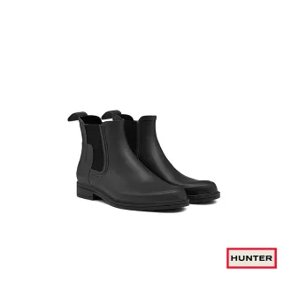 【HUNTER】男鞋 - Refined切爾西霧面踝靴(黑色)