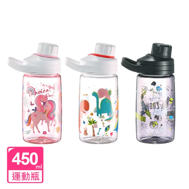 【阿莎&布魯】Tritan旋蓋兒童水壺450ml 1入(E-800141)