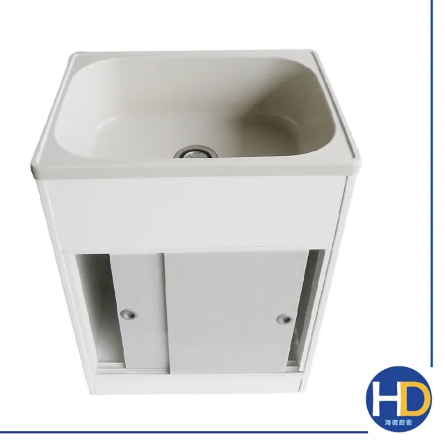 海德廚衛 頂級輕巧塑鋼櫥櫃型單水槽 附洗衣板 洗碗 洗衣 洗手台 Momo購物網