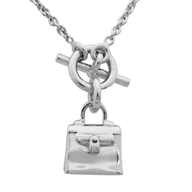 Hermes 愛馬仕【Hermes 愛馬仕】Kelly Amulette pendant 項鏈(銀色)
