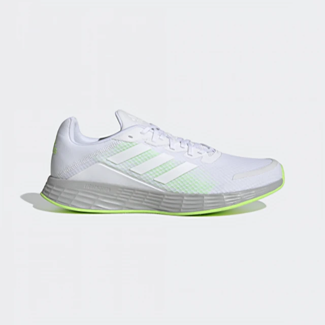 【adidas 愛迪達】運動鞋 女鞋 慢跑鞋 訓練 健身 亞洲尺寸 EQ21 RUN 白 H04625