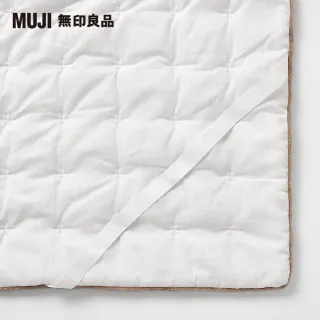 【MUJI 無印良品】暖纖毛厚質毛毯墊/D/米色