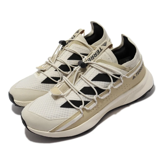 adidas 愛迪達【adidas 愛迪達】戶外鞋 Terrex Voyager 21 女鞋 海外限定 彈力鞋帶 舒適 避震 運動 米白 黑(FZ2230)