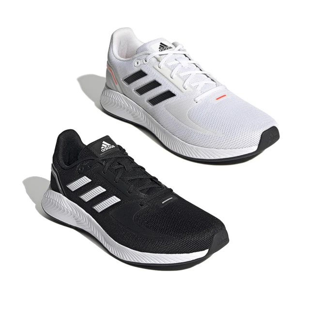【adidas 愛迪達】運動跑鞋_男性_黑_白_RUNFALCON 2.0(FY5943 G58098)