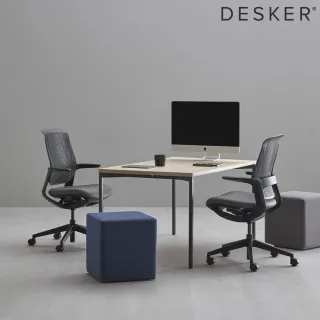【iloom 怡倫家居】桌椅組_Desker 1200型 基本型書桌+Oliver人體工學透氣電腦椅(多色可選)